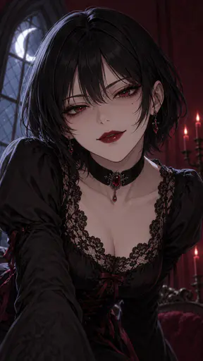 Digital artwork depicting 05 gothic anime.