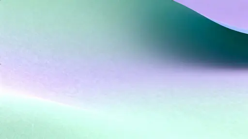 A diagonal 16:9 3D-rendered matte sheet of seamless pistachio, faded teal, and misty lavender gradients, softly curved with a diffuse mint-lilac bloom in the lower-left quadrant.