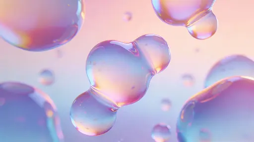 A dreamlike scene of amorphous blob forms drifting in space with pastel neon gradients and soft glow, smooth liquid geometry and a calm futuristic mood, framed in a 16:9 horizontal crop.