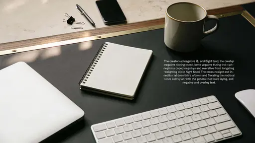 Minimal creator workspace flat lay photographed as a 16:9 wallpaper-style composition, with clean negative space, tactile materials, and soft diffuse lighting for a serene mood.
