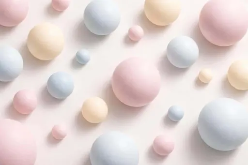 A pastel still-life photographed as a clean product-style composition with an overhead layout and soft lighting, designed for wallpaper or background use in a 3:2 ratio.
