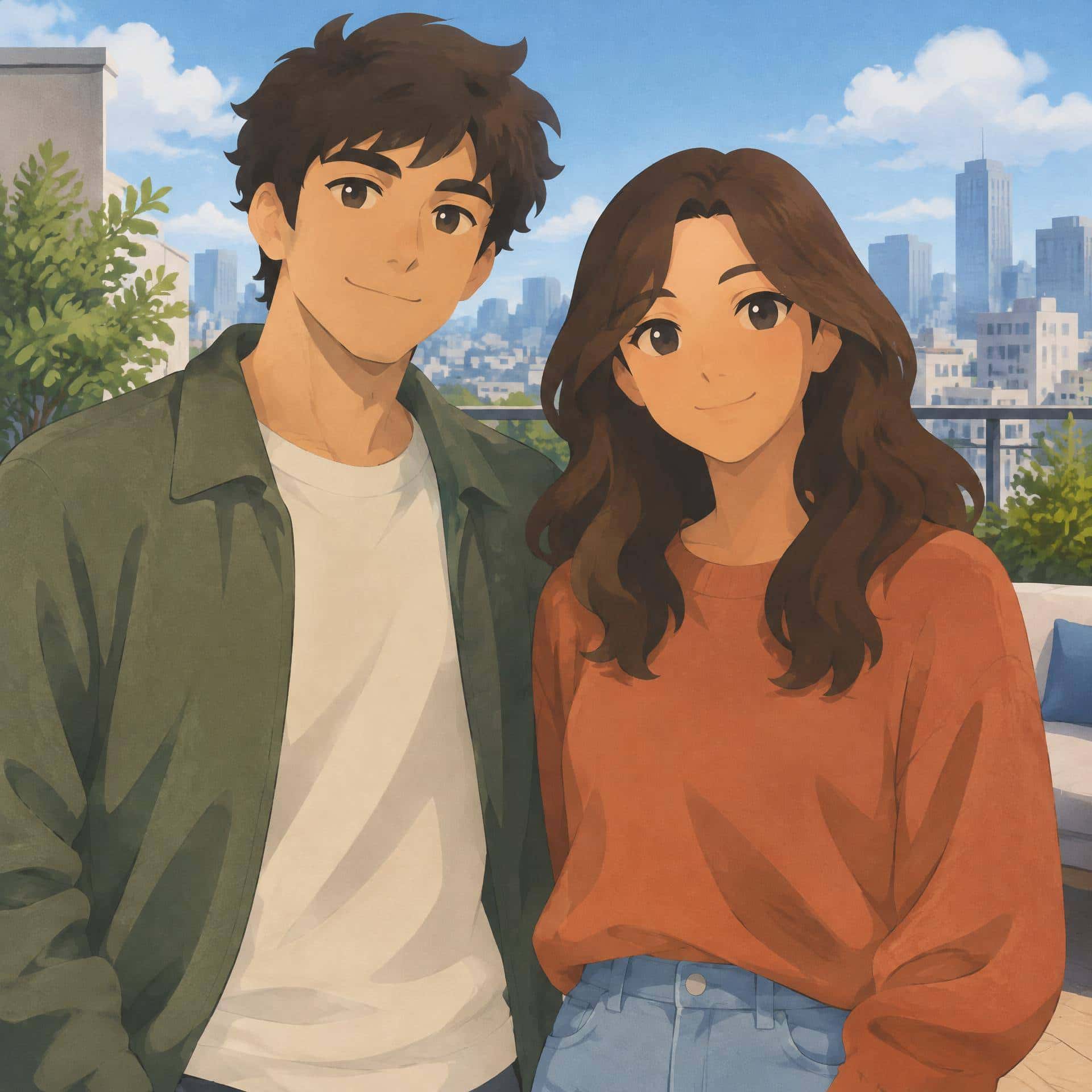 Continuous-tone anime rendering, prompt only example