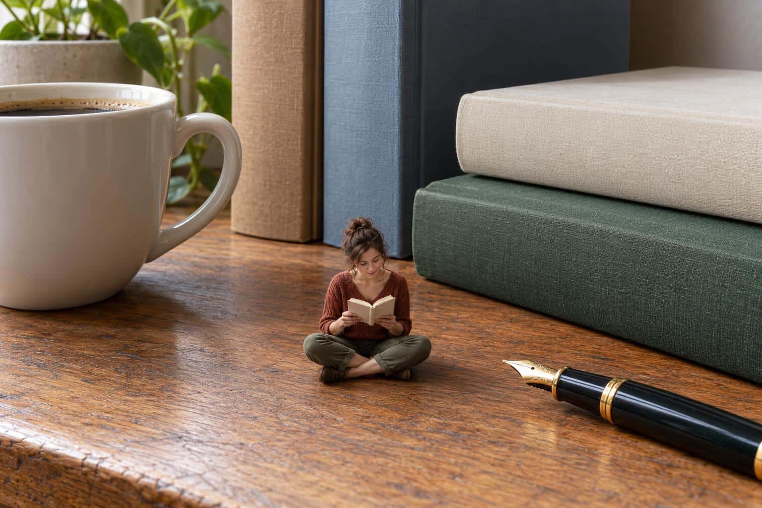 Miniature-scale photographic portrait, prompt only example