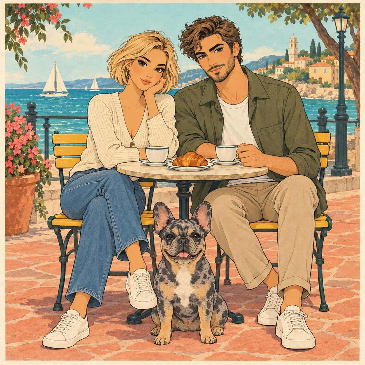 Retro Cel Animation Portrait, style image + your photo example 1