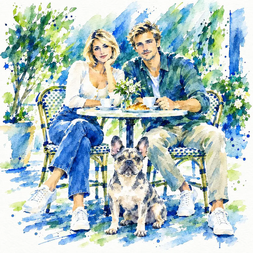 Sun-bleached watercolor memory - variant 3 style demo